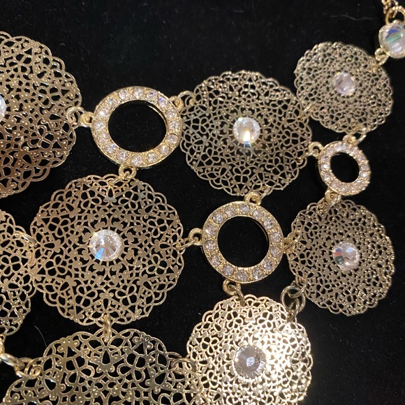 Erica Lyons signed statement necklace filigree - Picture 4 of 6